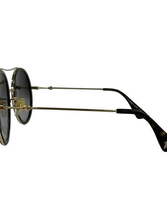 GUCCI GG0061S Dark Gray Gold Multi Plastic Hardware Sunglasses main image 6